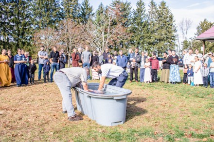 Baptism at Salem Christian Fellowship in Courtland Ontario